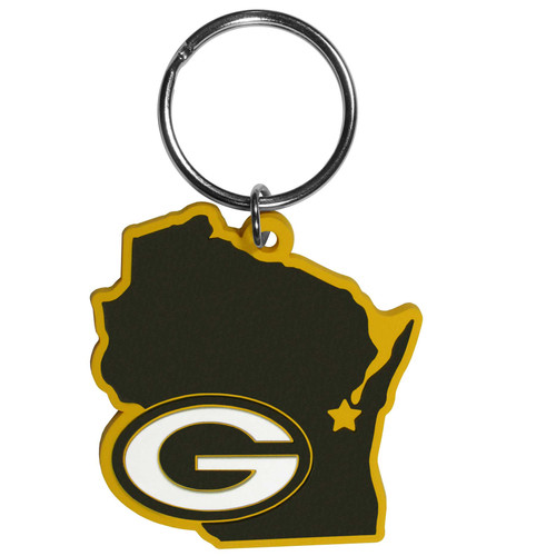Green Bay Packers Home State Flexi Key Chain