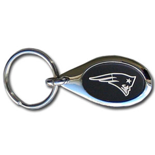 New England Patriots Etched Key Chain