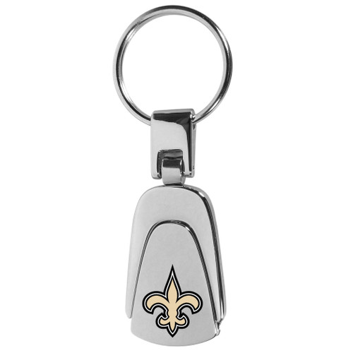 New Orleans Saints Steel Teardop Key Chain