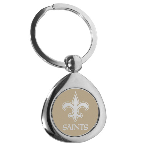 New Orleans Saints Round Teardrop Key Chain