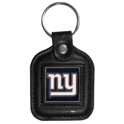 New York Giants Square Leatherette Key Chain