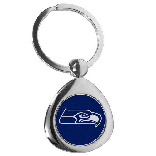 Seattle Seahawks Round Teardrop Key Chain