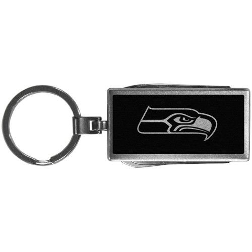 Seattle Seahawks Multi-tool Key Chain, Black