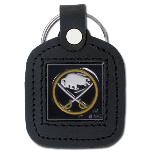 Buffalo Sabres® Square Leatherette Key Chain