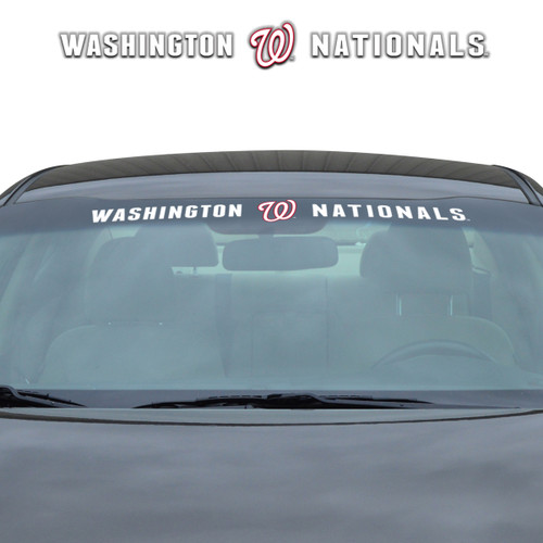 Washington Nationals Windshield Decal Primary Logo and Team Wordmark