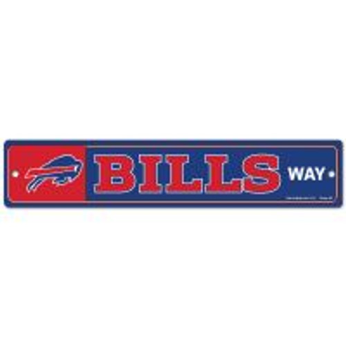 Buffalo Bills Street / Zone Sign 3.75" X 19"