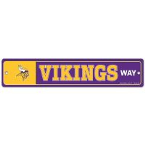 Minnesota Vikings Street / Zone Sign 3.75" X 19"