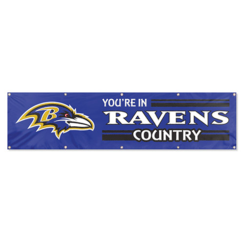 Baltimore Ravens Giant 8' x 2' Banner