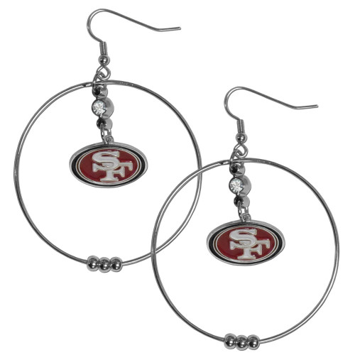 San Francisco 49ers 2 Inch Hoop Earrings