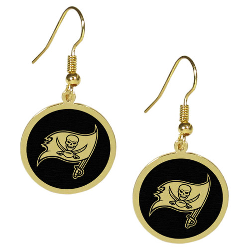 Tampa Bay Buccaneers Gold Tone Earrings