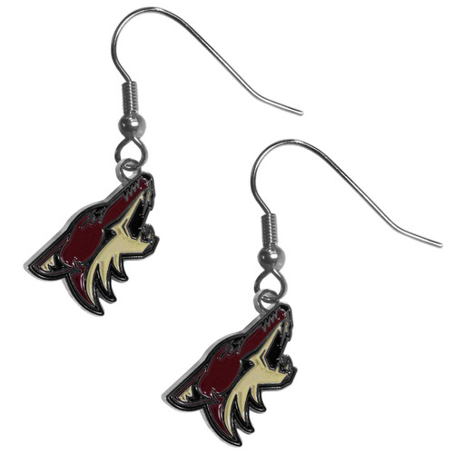 Arizona Coyotes® Chrome Dangle Earrings