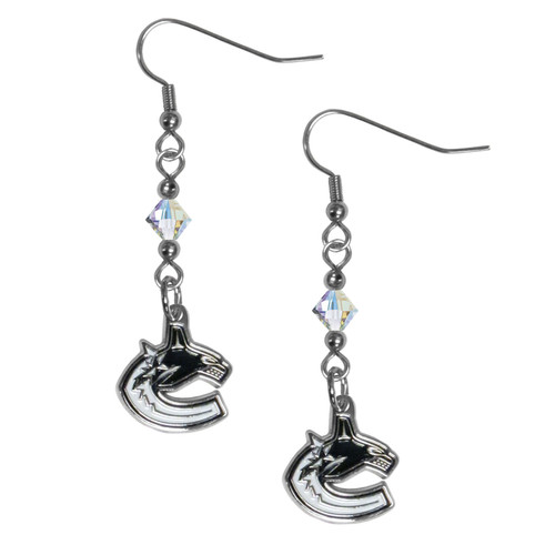 Vancouver Canucks® Crystal Dangle Earrings