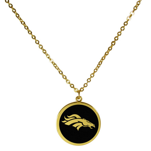 Denver Broncos Gold Tone Necklace