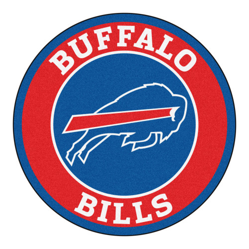 Buffalo Bills Roundel Mat Buffalo Primary Logo Blue
