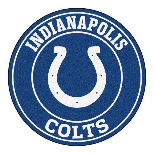 Indianapolis Colts Roundel Mat Horseshoe Primary Logo Blue
