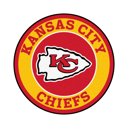 Kansas City Chiefs Roundel Mat KC Arrow Primary Logo Red