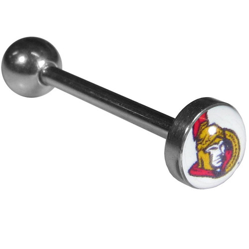 Ottawa Senators® Inlaid Barbell Tongue Ring