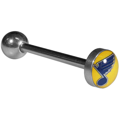 St. Louis Blues® Inlaid Barbell Tongue Ring