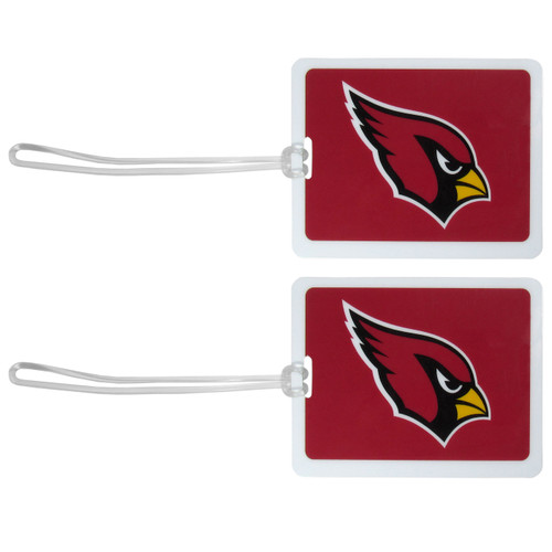 Arizona Cardinals Vinyl Luggage Tag, 2pk