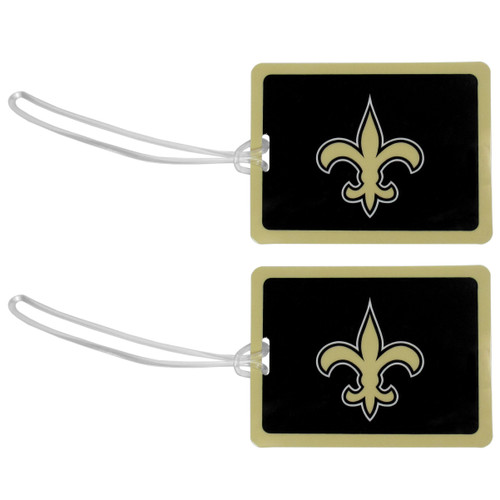 New Orleans Saints Vinyl Luggage Tag, 2pk