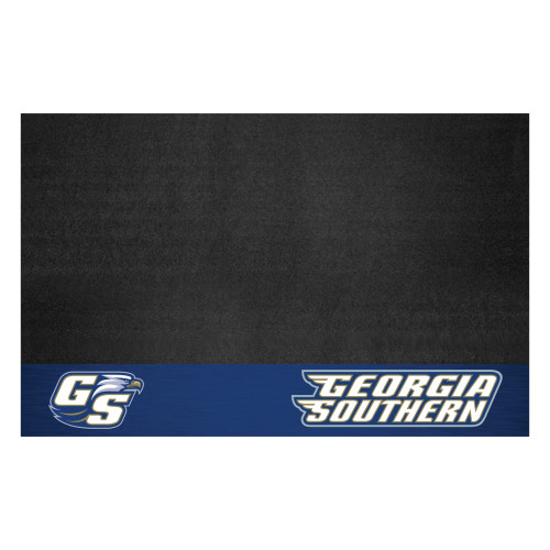 Georgia Southern University - Georgia Southern Eagles Grill Mat "Eagle & 'GS'" Logo & Wordmark Blue