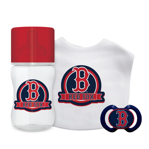 Boston Red Sox Baby Gift Set 3 Piece