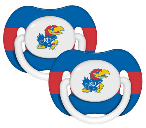 Kansas Jayhawks Pacifier 2 Pk