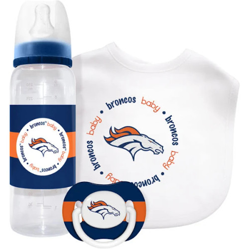 Denver Broncos Baby Gift Set 3 Piece