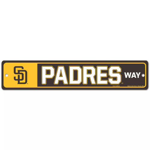 San Diego Padres Street / Zone Sign 3.75" X 19"