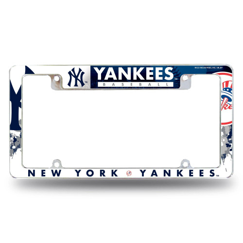 New York Yankees All Over Chrome Frame