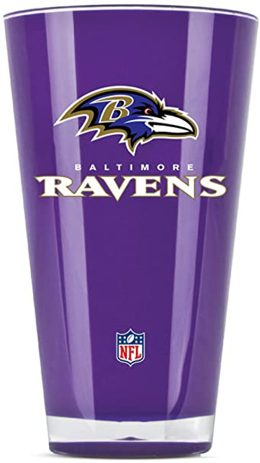 Baltimore Ravens 20 oz. Glass Gold Insulated Tumbler