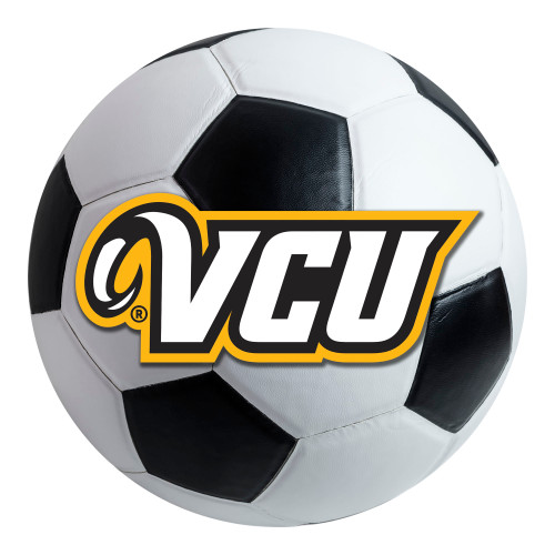 Virginia Commonwealth University - VCU Rams Soccer Ball Mat "VCU" Logo White