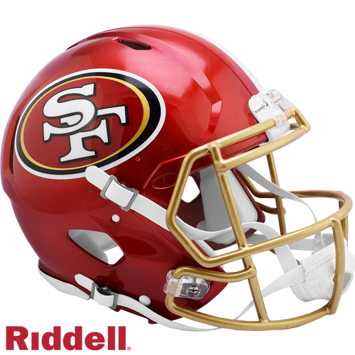San Francisco 49ers Helmet Riddell Authentic Full Size Speed Style FLASH Alternate