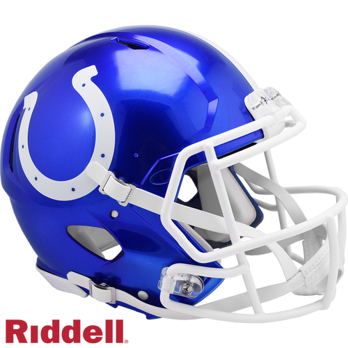 Indianapolis Colts Helmet Riddell Authentic Full Size Speed Style FLASH Alternate