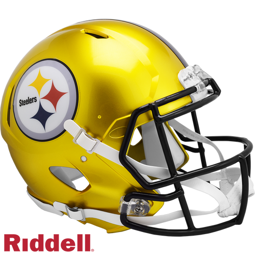 Pittsburgh Steelers Helmet Riddell Authentic Full Size Speed Style FLASH Alternate