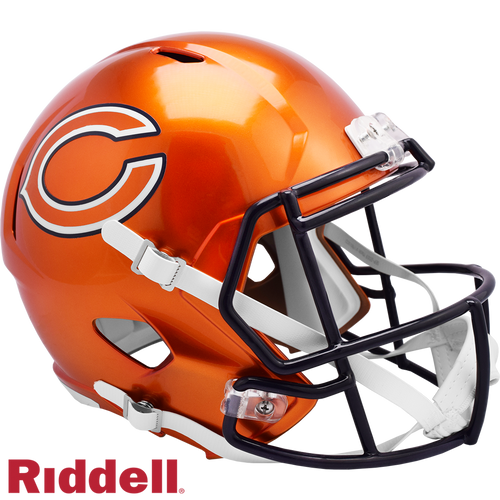 Chicago Bears Helmet Riddell Replica Full Size Speed Style FLASH Alternate