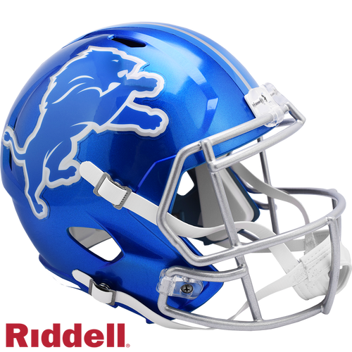 Detroit Lions Helmet Riddell Replica Full Size Speed Style FLASH Alternate