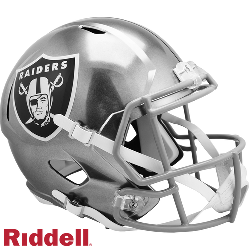 Las Vegas Raiders Helmet Riddell Replica Full Size Speed Style FLASH Alternate
