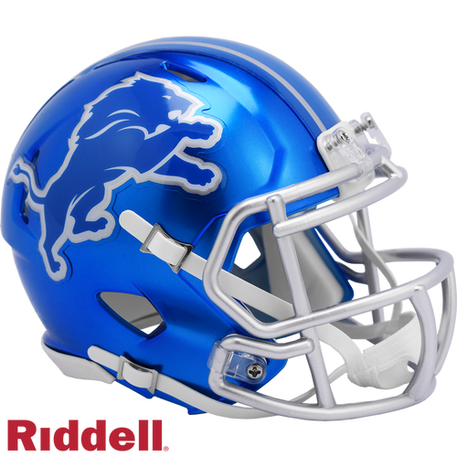 Detroit Lions Helmet Riddell Replica Mini Speed Style FLASH Alternate