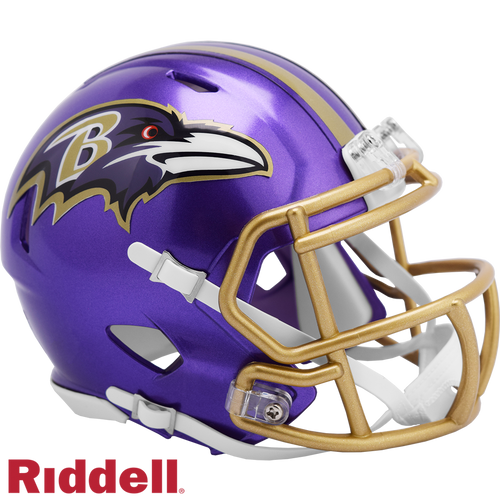 Baltimore Ravens Helmet Riddell Replica Mini Speed Style FLASH Alternate