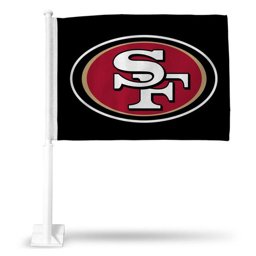 NFL Rico Industries San Francisco 49ers Black Car Flag