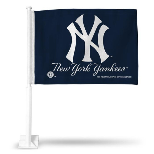 MLB Rico Industries New York Yankees Script Car Flag