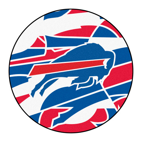 Buffalo Bills NFL x FIT Roundel Mat NFL x FIT Pattern & Team Primary Logo Pattern