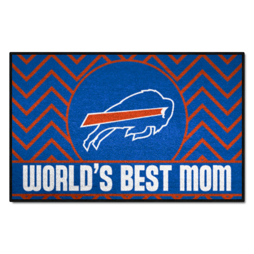 Buffalo Bills Starter Mat - World's Best Mom Bills Primary Logo Blue