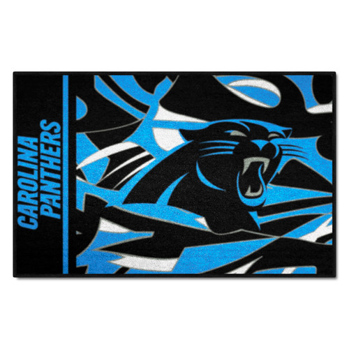Carolina Panthers NFL x FIT Starter Mat NFL x FIT Pattern & Team Primary Logo Pattern