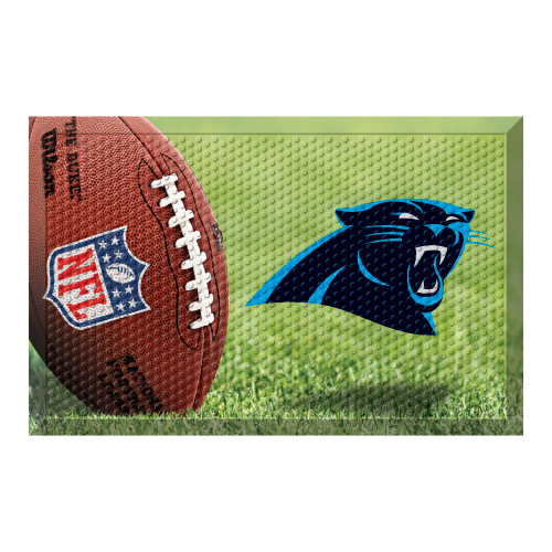 Carolina Panthers Scraper Mat Panther Primary Logo Photo