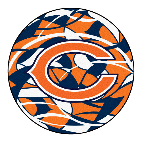 Chicago Bears NFL x FIT Roundel Mat NFL x FIT Pattern & Team Primary Logo Pattern