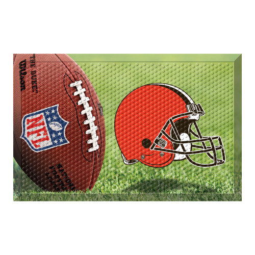 Cleveland Browns Scraper Mat Helmet Primary Logo Photo