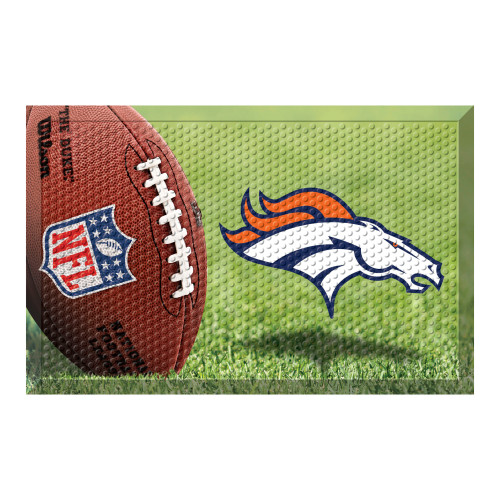 Denver Broncos Scraper Mat Bronco Head Primary Logo Photo