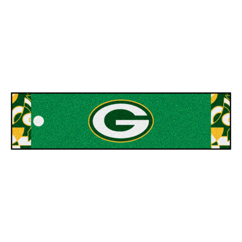 Green Bay Packers Putting Green Mat G Primary Logo Green